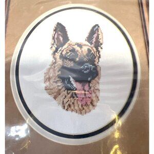 Pegasus Originals Counted Cross Stitch Kit German Shepherd Design Includes Floss